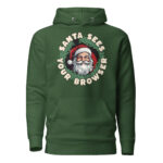 Santa Sees Your Browser Unisex Hoodie